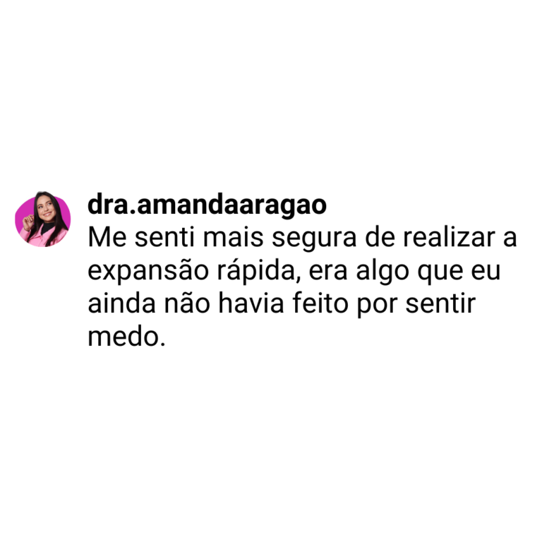 Depoimento de aluno sobre o Minuto Expansão